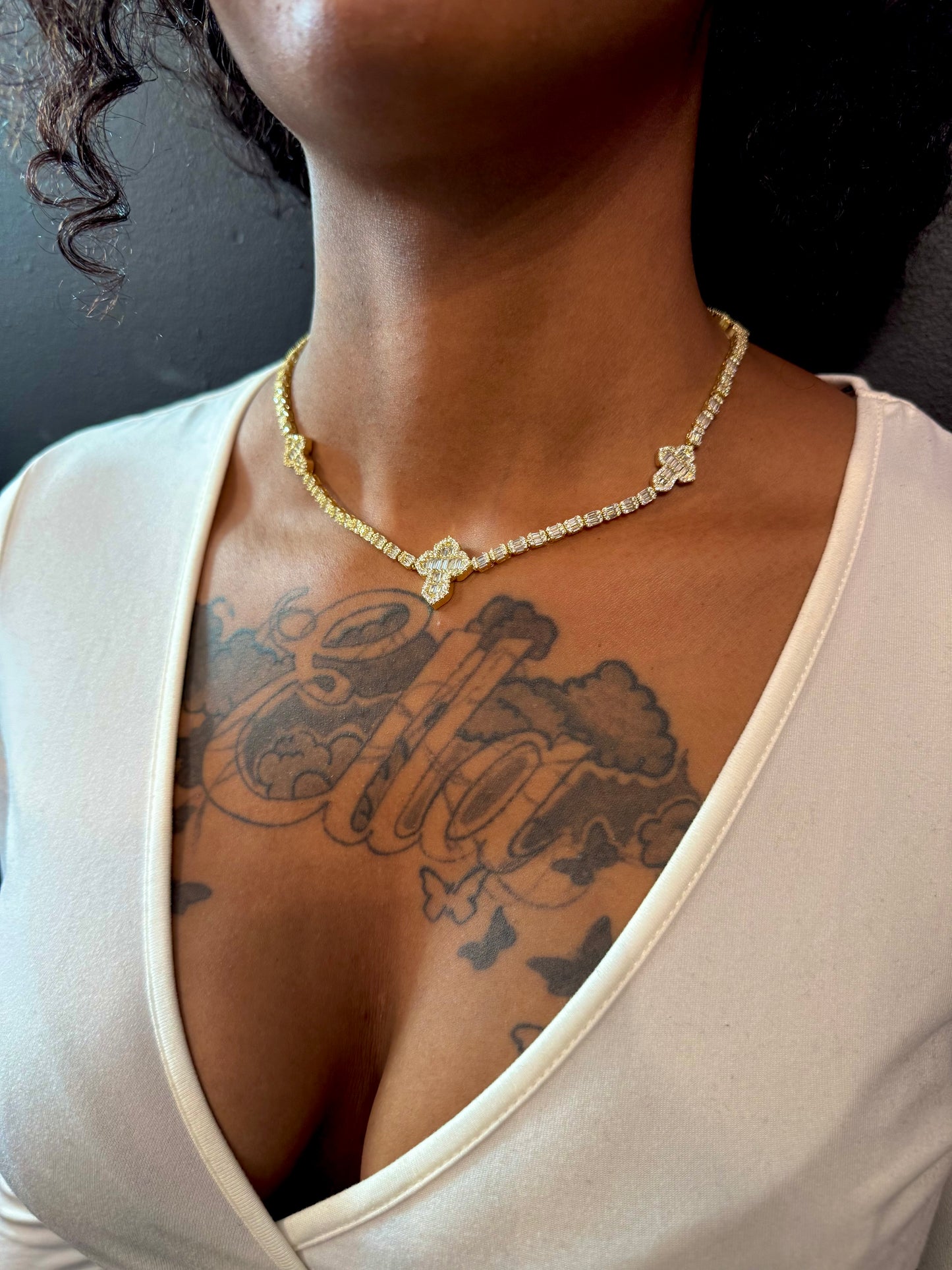 Chrome Cross- gold