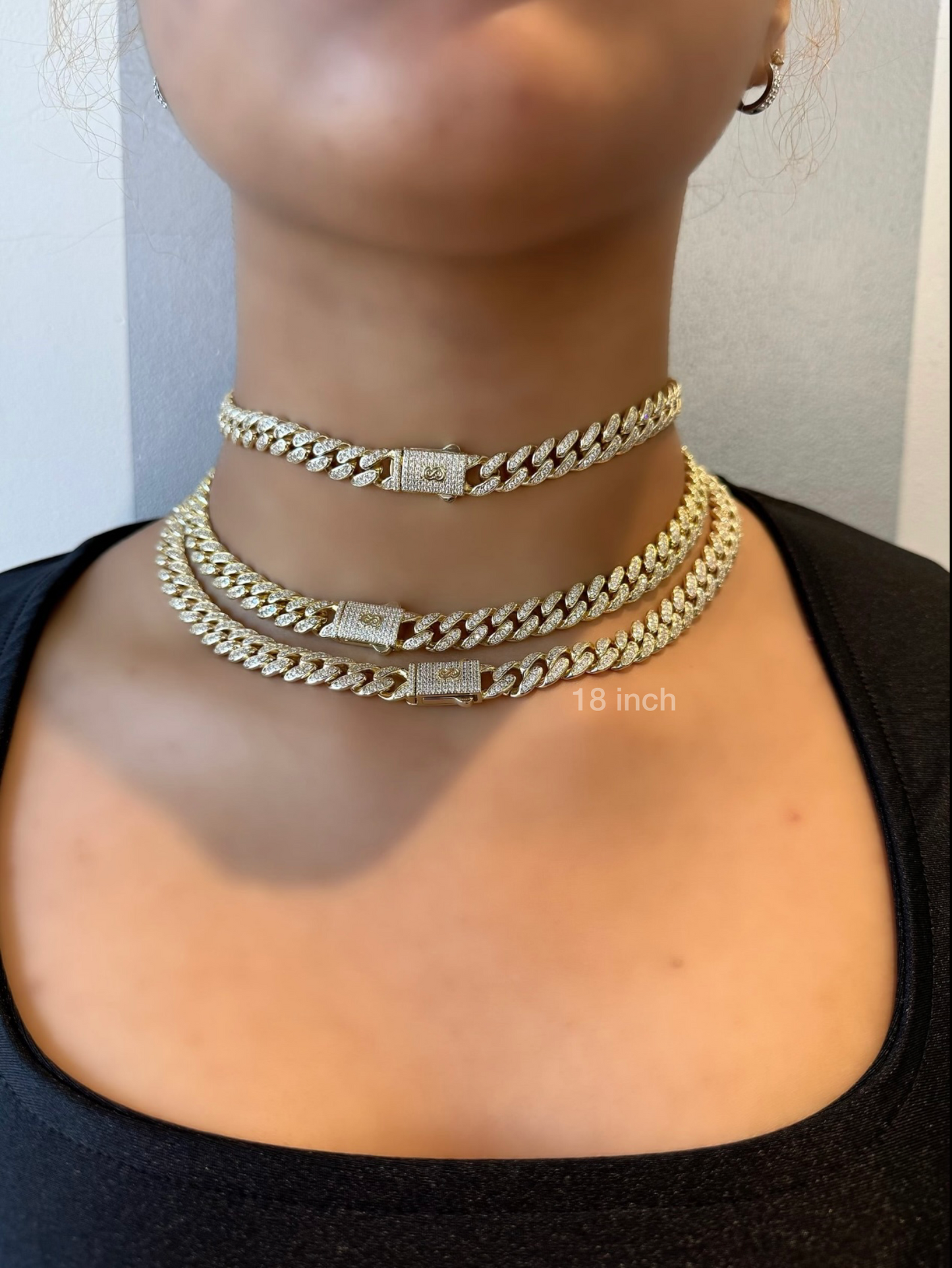 Iced Cuban Choker-gold