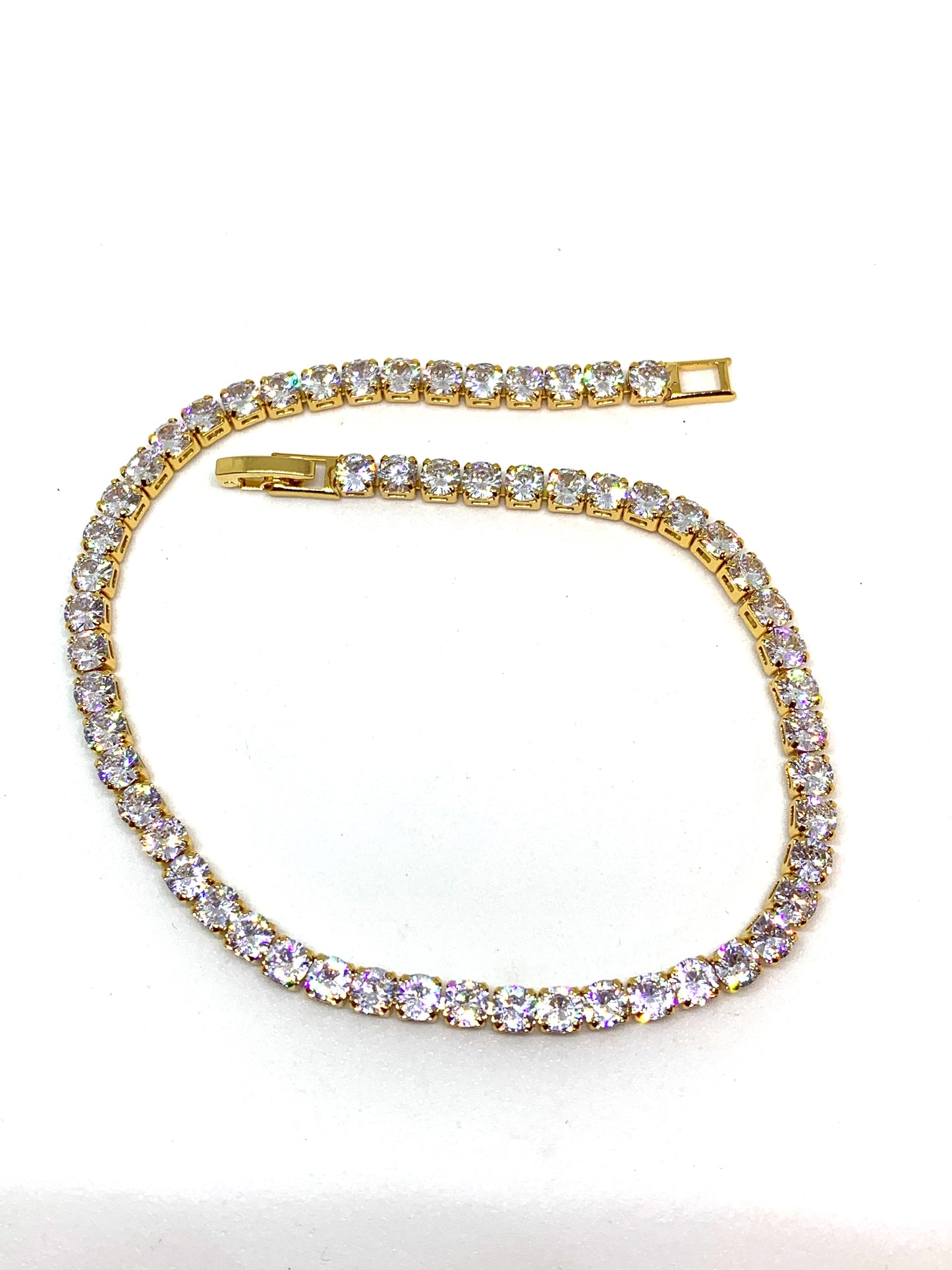 GOLD TENNIS ANKLET