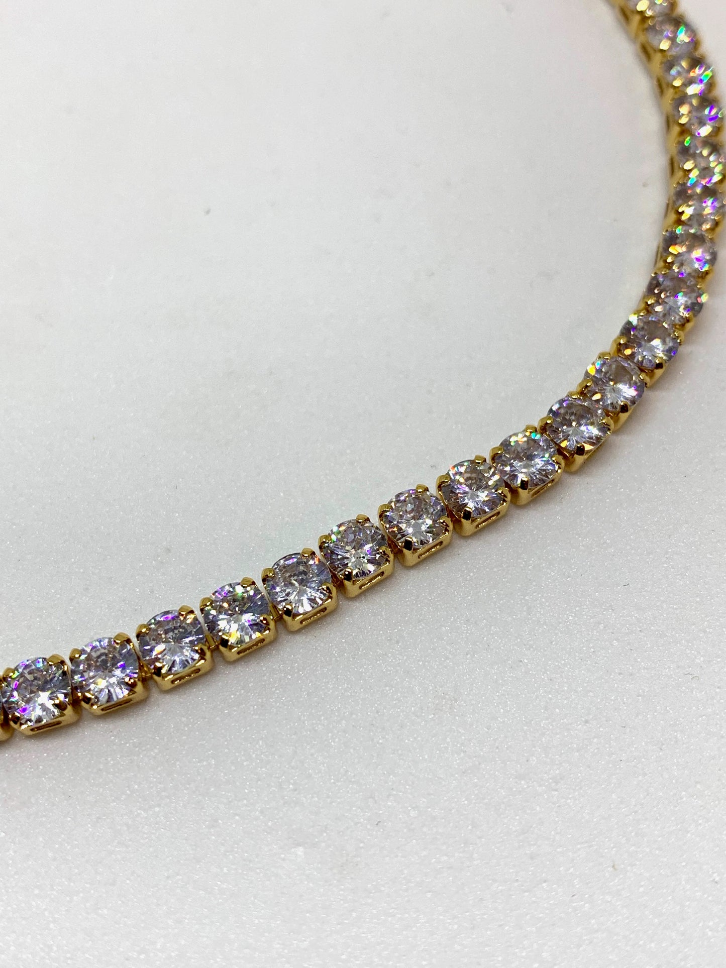 GOLD TENNIS ANKLET