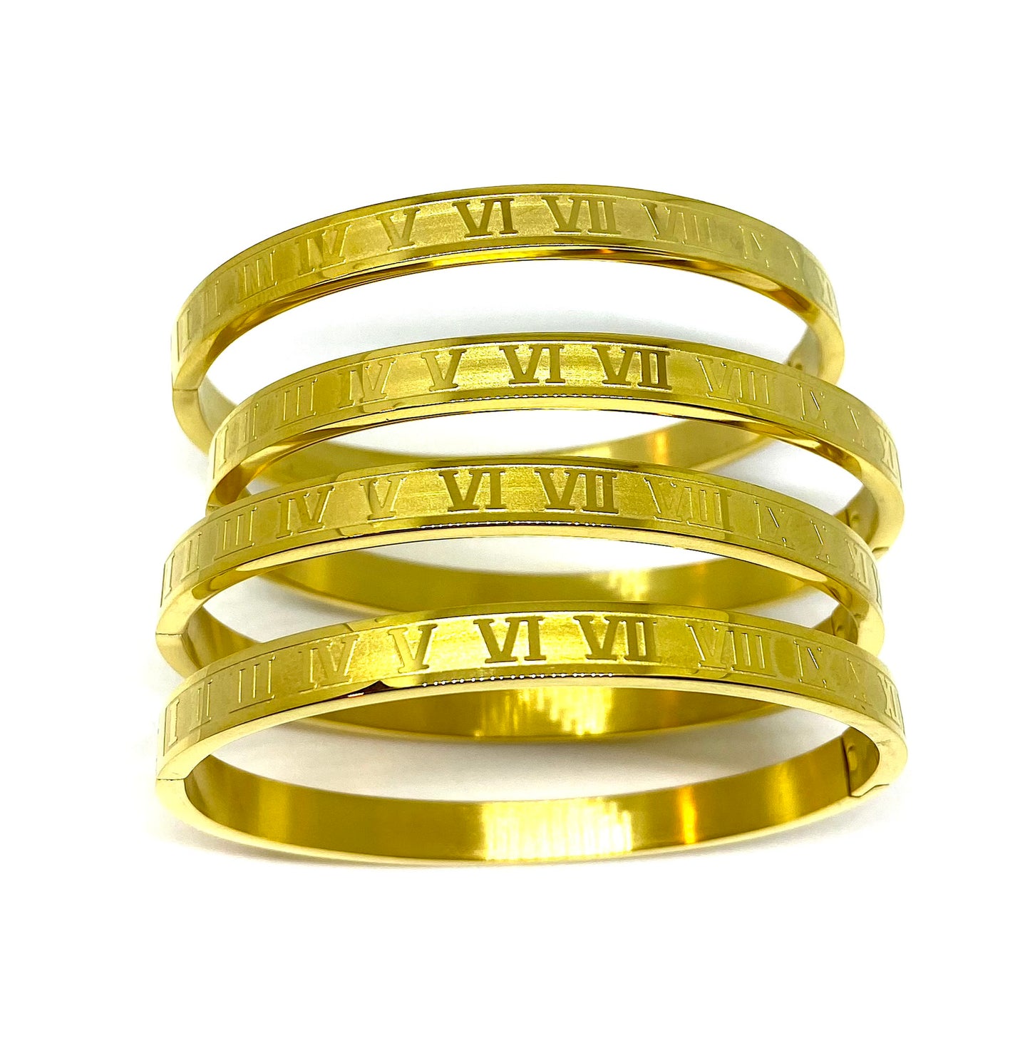 Roman Numeral Bangle- medium