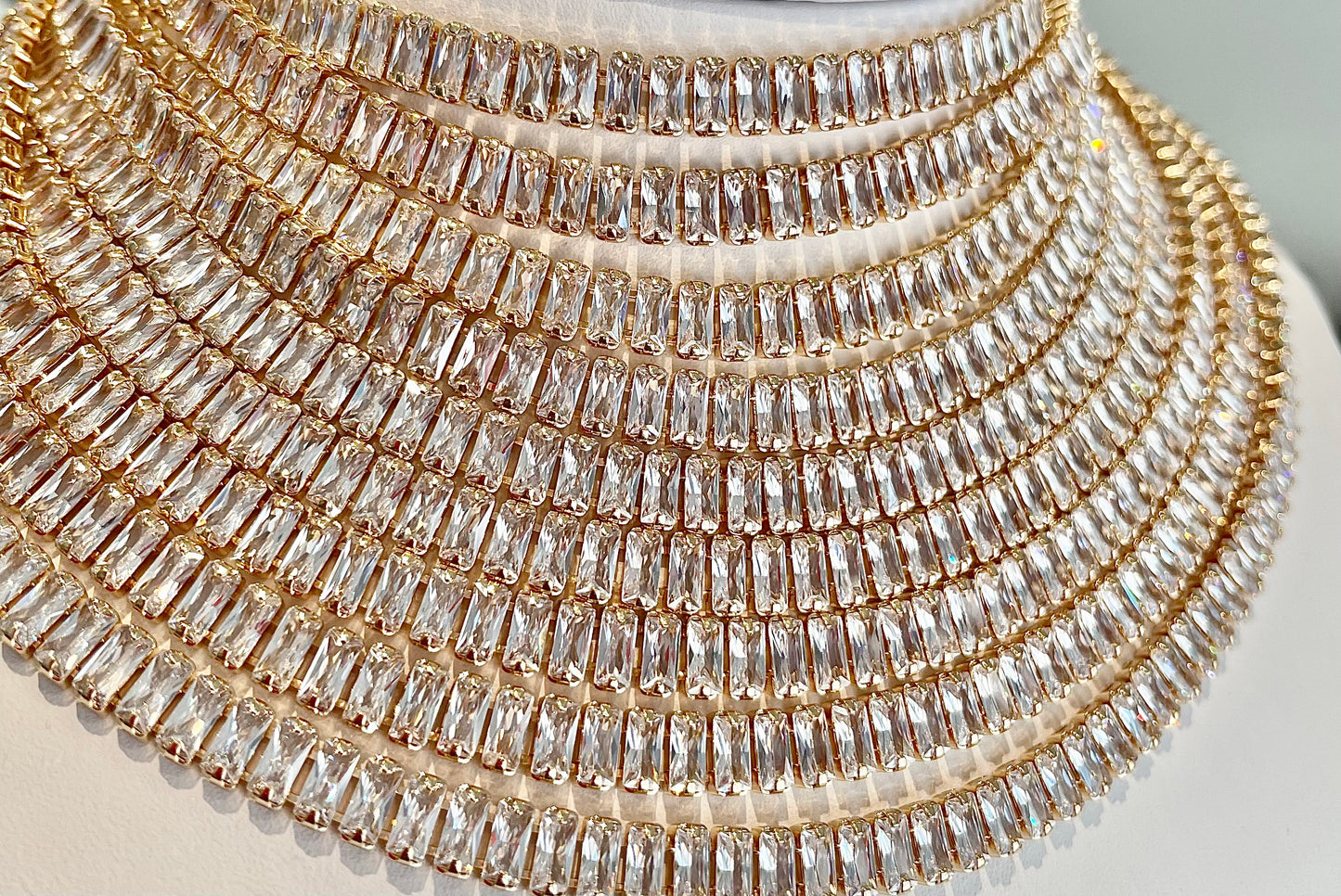 Gold Baguette Choker