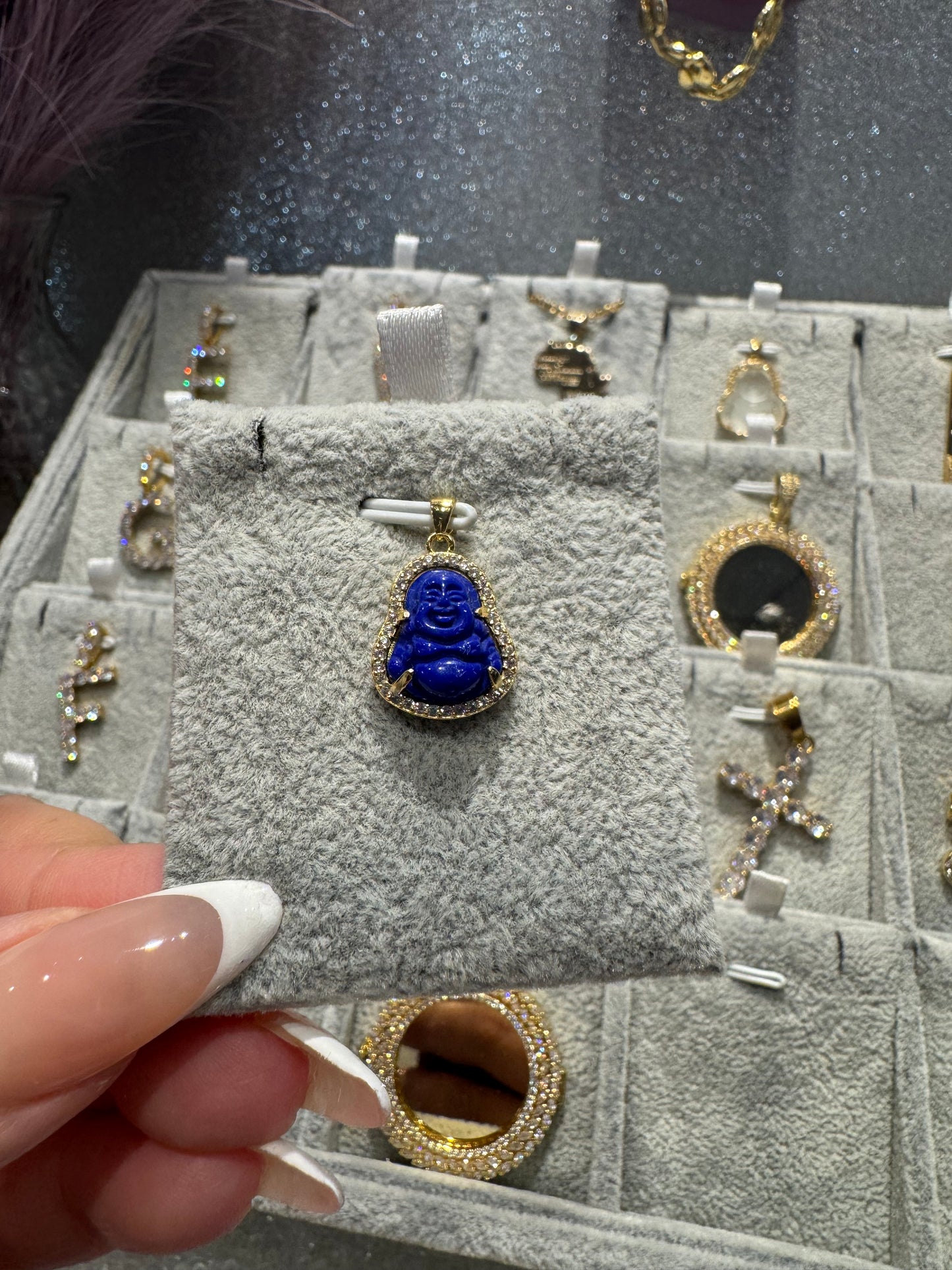 Mini Blue Buddha