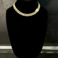 Iced Cuban Choker-gold