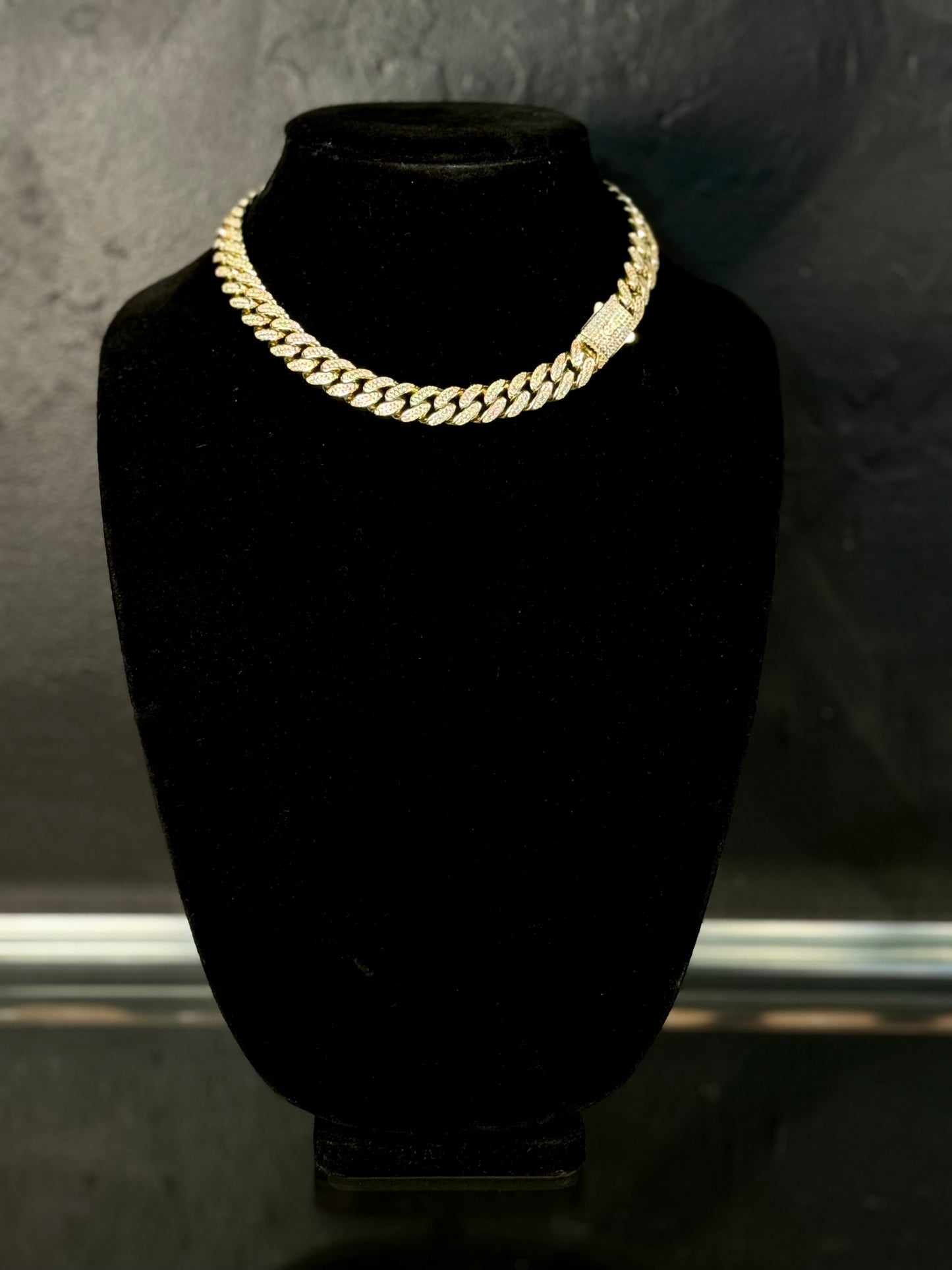 Iced Cuban Choker-gold