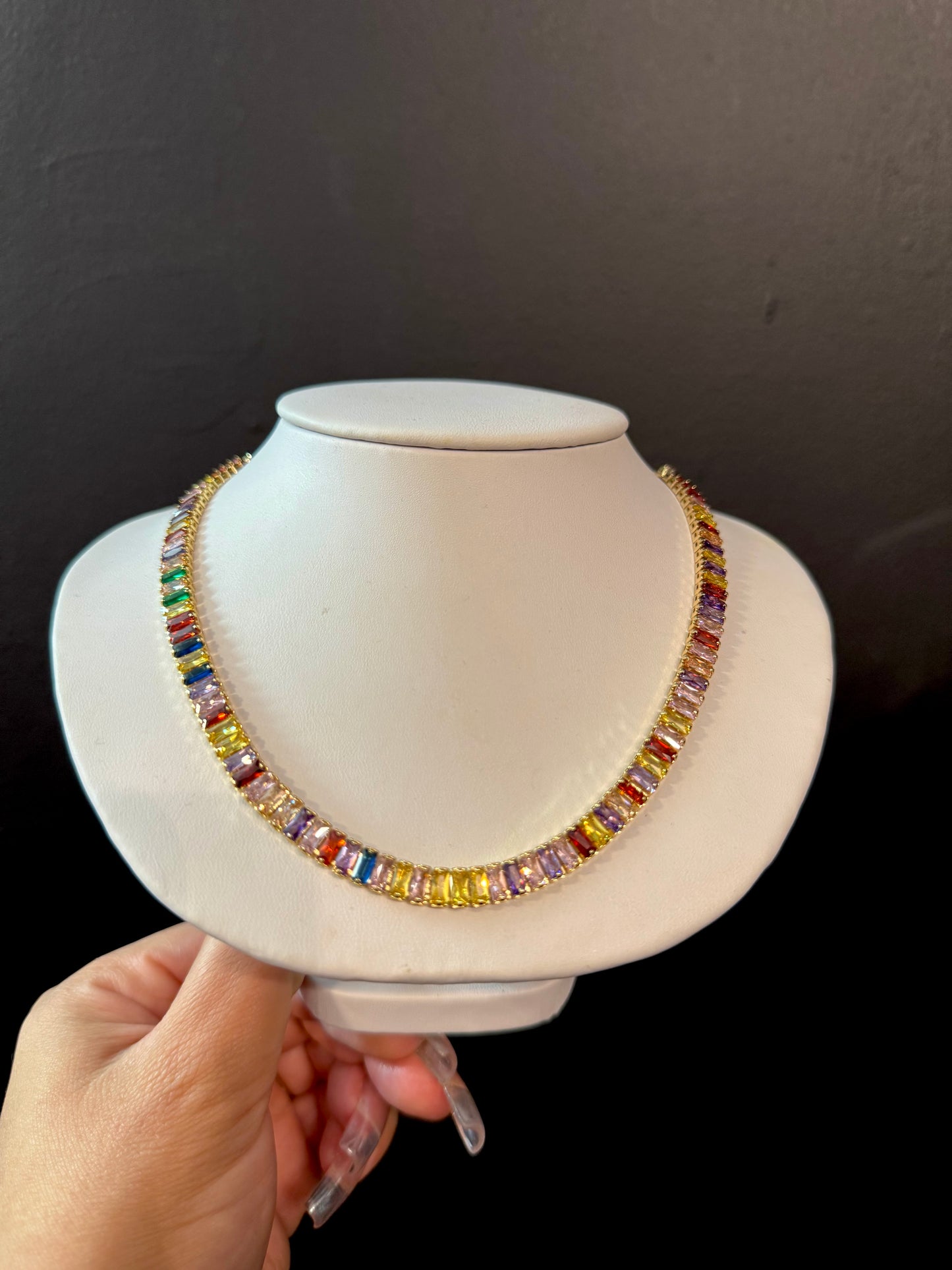 Colorful Baguette Choker