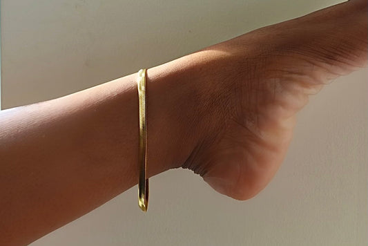 Herringbone Anklet