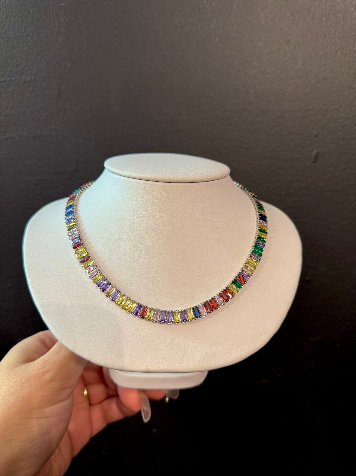 Colorful Baguette Choker