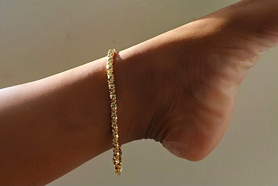 X’s And Hearts Anklet