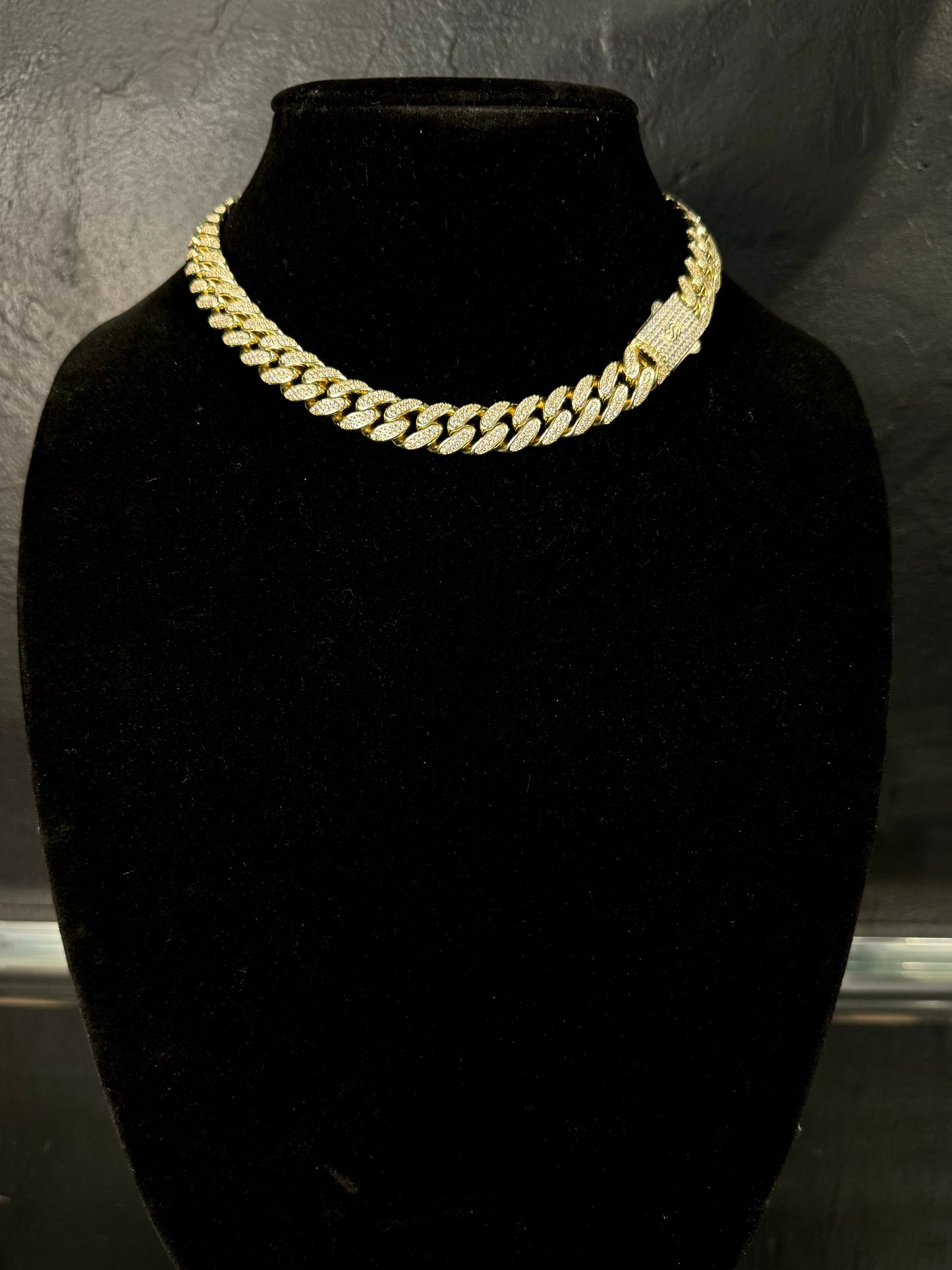 Iced Cuban Choker-gold