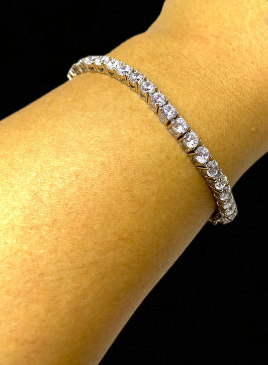 Sliver Tennis Bracelet