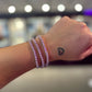 Pink Tennis Bracelet