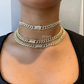 Iced Cuban Choker-gold