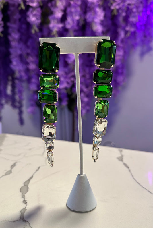 Emerald Cut-green/clear