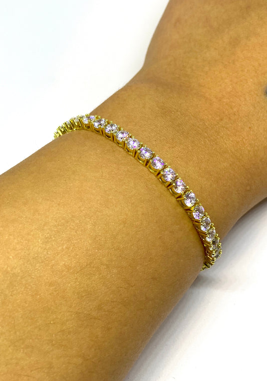 Gold Tennis Bracelet