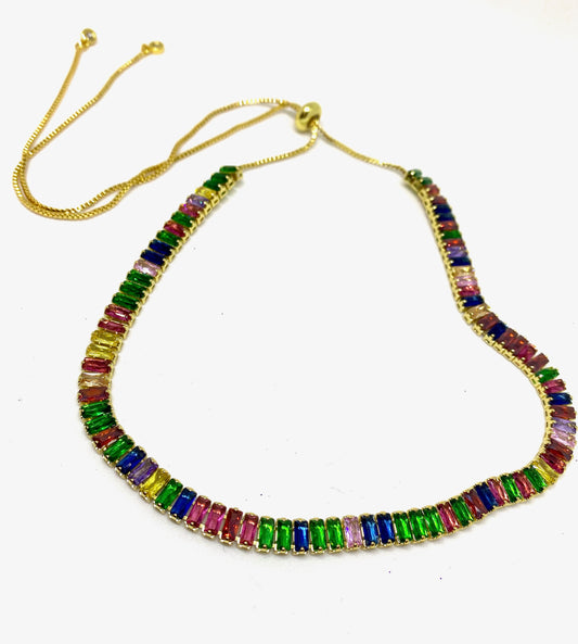 Colorful Baguette Choker