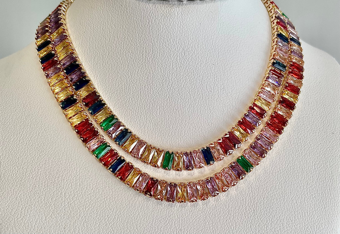 Colorful Baguette Choker