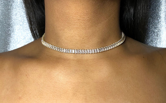 Gold Baguette Choker
