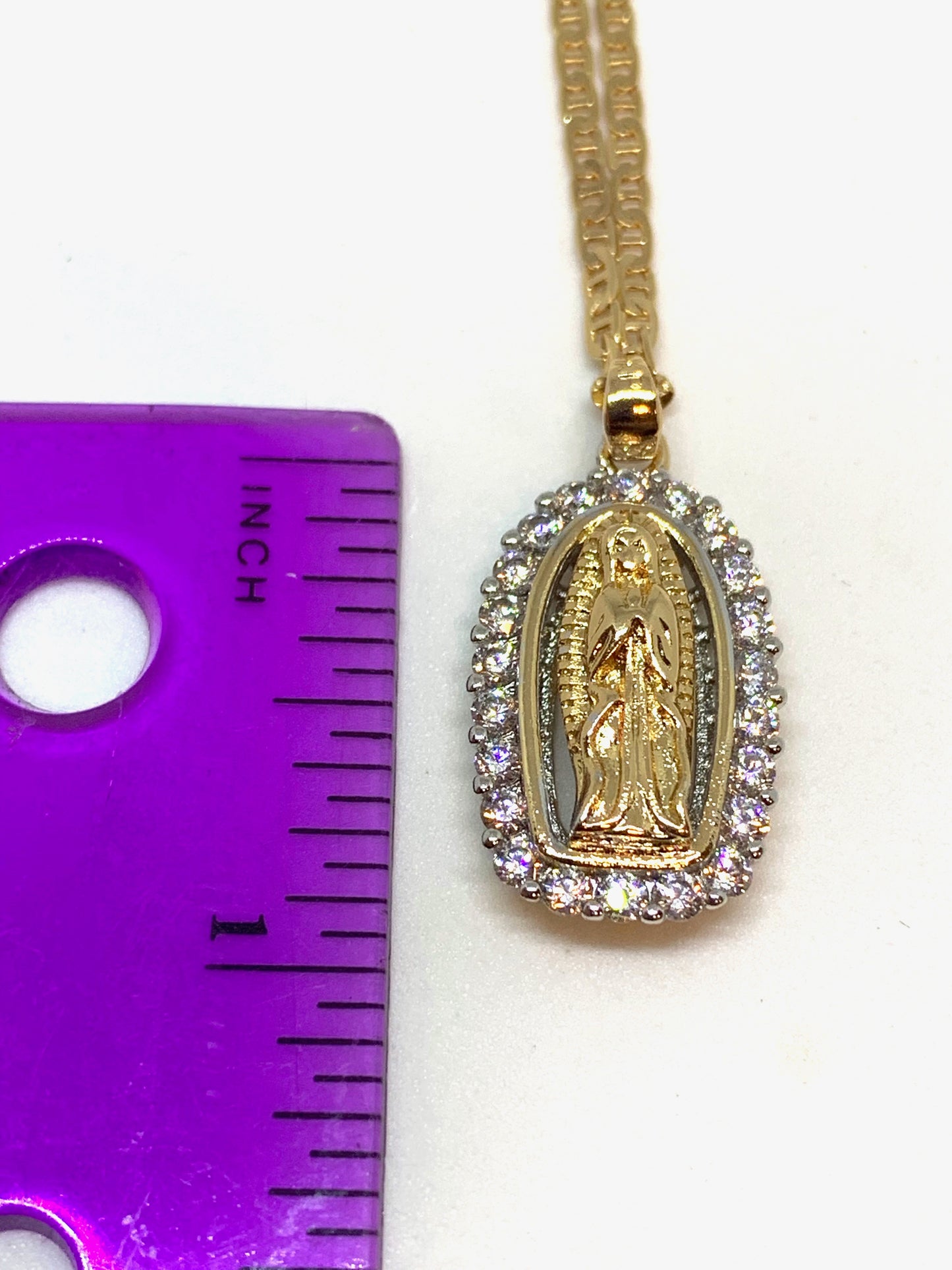 Virgin Mary w/ Crystals- mini