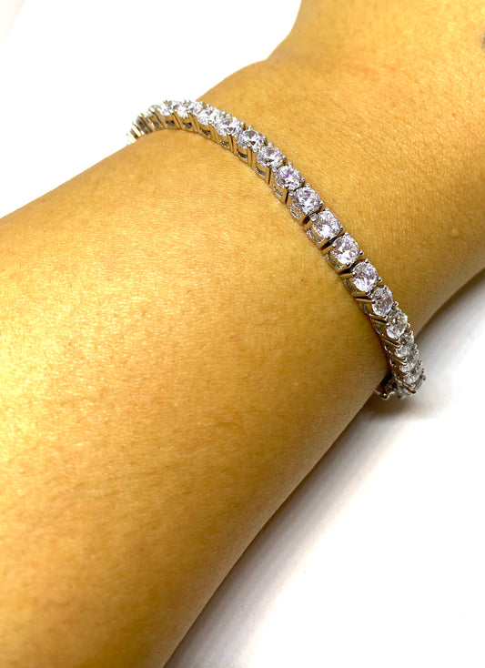 Sliver Tennis Bracelet